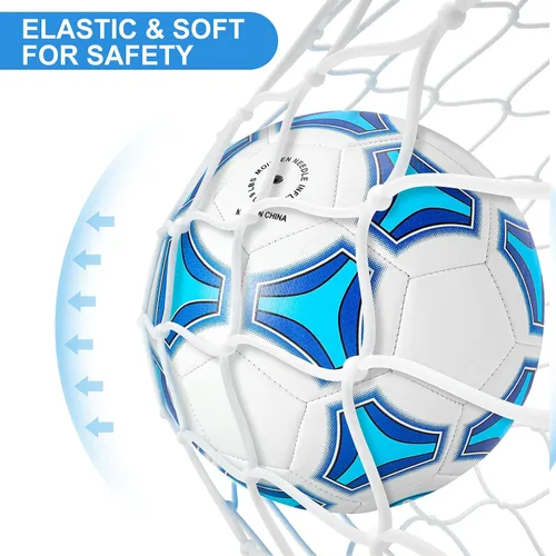 Miniatura 5 de STEEFAN Balón de Fútbol Tamaño 3/4/5 para Niños Juego al Aire Libre, Balón de Fútbol que Cambia de Color con Red de Transporte, Balón