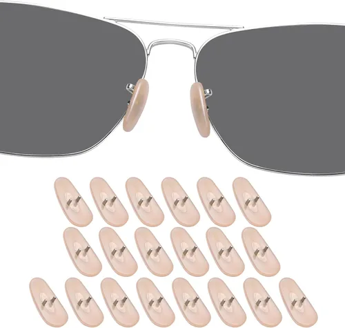 DROGO Almohadillas de nariz de repuesto de silicona suave para gafas de sol RayBan RB3025/RB3026, antideslizantes, agradables a la piel