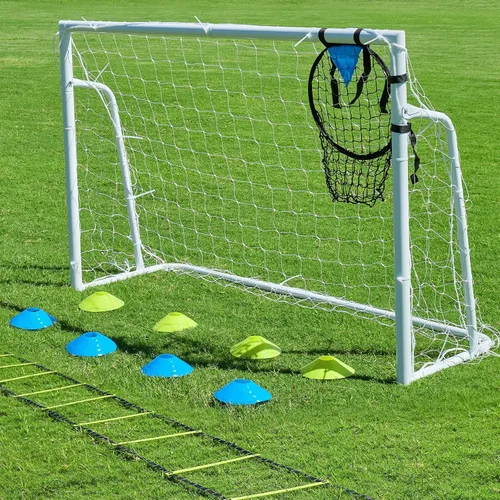 Porterías de fútbol para patio trasero, portería de fútbol de 12x6 pies, grande 10x6.5 pies, 8x6 pies, 6x4 pies, porterías de fútbol para jóvenes,