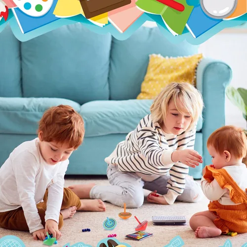 Miniatura 6 de Aoriher Tops giratorios de madera para niños, coloridos giroscopios de madera, juguetes educativos de jardín de infantes, tops giratorios