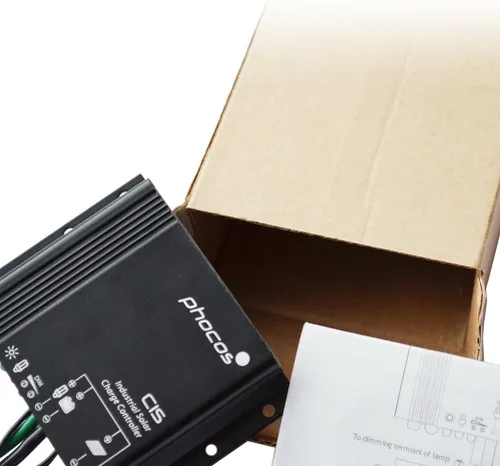 Miniatura 5 de Phocos Controlador de carga solar IP68 de 10 amperios, regulador de trabajo automático de 12/24 VCC, sistema de luz solar fuera de la rejilla
