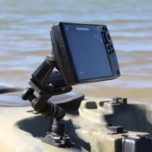 Miniatura 2 de RAILBLAZA Soporte universal para buscador de peces, base rectangular R Lock para botes de pesca de kayak y canoa, compatible con Garmin, Lowrance