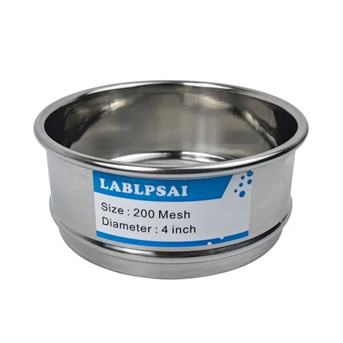 Miniatura 21 de Tamices de 35 mallas para laboratorio, 4" de diámetro, tela de alambre de acero inoxidable 304, tamiz de prueba para laboratorio industrial, hogar