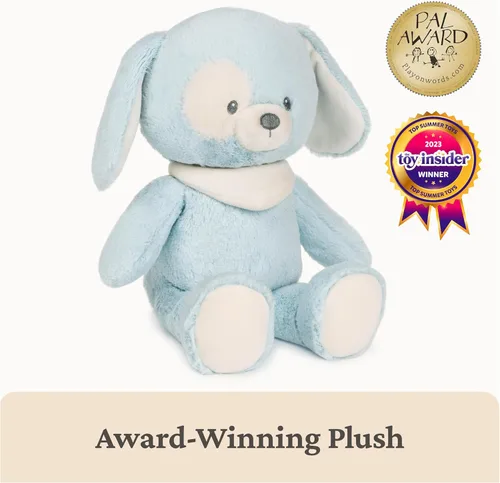 Miniatura 5 de GUND Baby Peluche de Cachorro Sostenible, Animal de Peluche Hecho de Materiales Reciclados, Regalo para Bebés y Recién Nacidos, Azul/Crema, 13