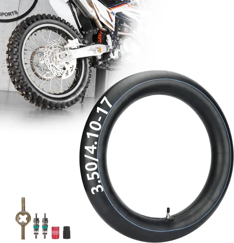 RUTU Tubo interior para motocross 110/100-17, duradero y resistente al desgaste, tubo de motocicleta 3.50/4.10-17 con vástago de válvula recto TR4,