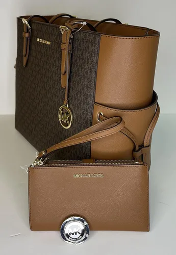 Miniatura 4 de Michael Kors MICHAEL Michel Kors Gilly - Bolsa de viaje con cordón grande con doble cierre para la muñeca