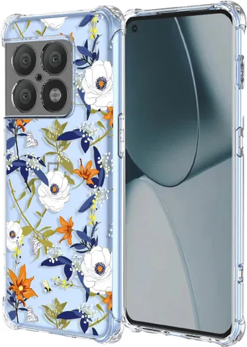 Miniatura 78 de Funda para OnePlus Nord CE 2 Lite 5G Clear Flower Phone Case Soft TPU a prueba de golpes, antiarañazos, funda protectora para 1+Nord CE2 Lite 5G