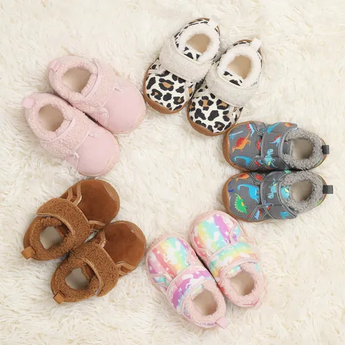 Miniatura 6 de Centipede Demon Pantuflas para niñas y niños pequeños peludos, zapatos de casa, zapatos cálidos para interiores y bebés, pantuflas de invierno