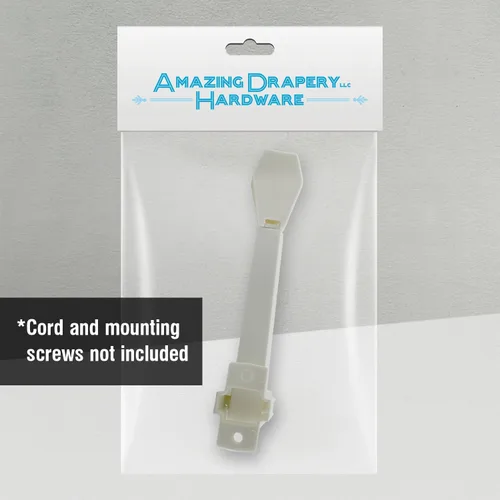 Miniatura 6 de Amazing Drapery Hardware Tensor de cable con resorte para bucles de cable, marfil, montaje en pared o piso, 1 paquete