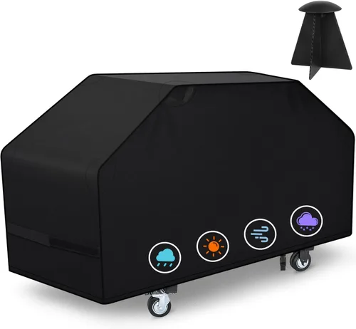 Miniatura 26 de iCOVER - Cubierta de parrilla de 36 pulgadas para Blackstone, impermeable, ligera, de poliéster, protección para parrilla, cubierta de parrilla