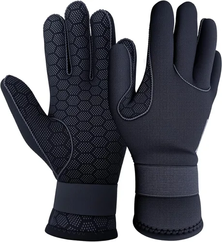 Miniatura 7 de Neoprene Gloves, 3mm Anti-Slip Diving Gloves Waterproof Wetsuit Gloves for Scuba Fishing Kayaking Surfing Swimming
