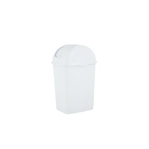 Miniatura 12 de Superio Mini tacho de basura de escritorio con tapa superior giratoria, contenedor de basura portátil de plástico para encimera, escritorio