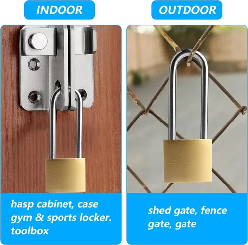 Miniatura 4 de 4 PIEZAS De Candado Con Llave Largo Sellado Impermeable De Latón Sólido, Candado Con Llaves, Candados De 3.4 Pulgadas Con La Misma Llave 38mm
