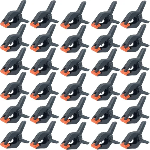 Miniatura 8 de Abrazaderas de resorte, paquete de 6, abrazaderas de resorte de plástico profesional de 6 pulgadas de alta resistencia para manualidades, clips