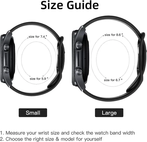 Miniatura 8 de Compatible con Samsung Watch 3 correas de 1.772 pulgadas/Galaxy Watch Band 1.811 pulgadas/Gear S3 Frontier/Classic Watch, 0.866 pulgadas, correa