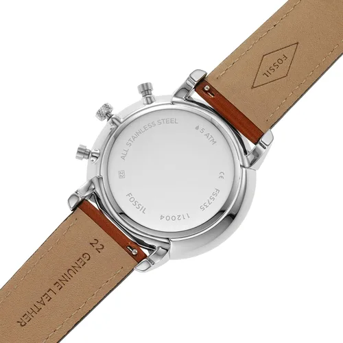 Miniatura 4 de Fossil Men's Neutra Stainless Steel and Leather Quartz Chronograph Watch