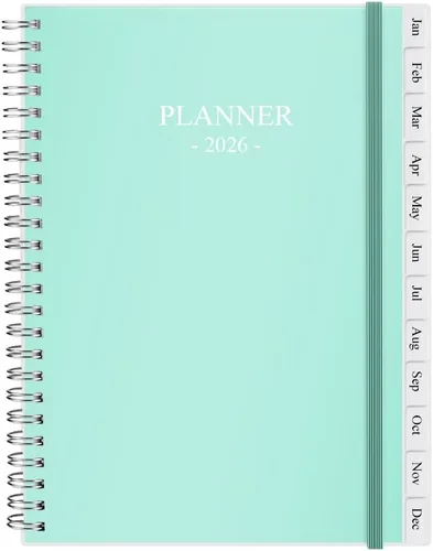 Miniatura 10 de Agenda 2026, Agenda Mensual que va de Enero 2026 a Diciembre 2026, Agenda Calendario con Cubierta de PP Resistente, Agenda Semanal 2026, Pestañas