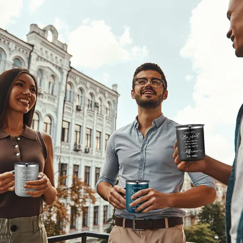 Miniatura 4 de Lallisa 12 Piezas Regalos de Reconocimiento para Empleados al Por Mayor Taza de Café de Viaje de 17 oz con Tapa y Asa para Mujeres Regalos