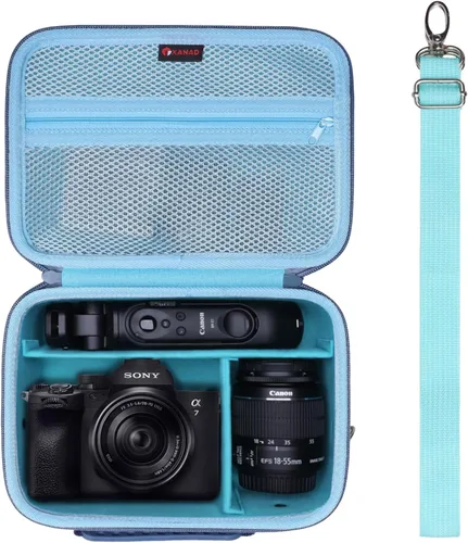 Miniatura 15 de XANAD Bolsa de cámara DSLR para cámaras sin espejo Canon EOS RebelT7/R100/R50/R6 Mark II/R50 V/R8/R10/R6 Mark III/R5 Mark II/RP SLR sin espejo