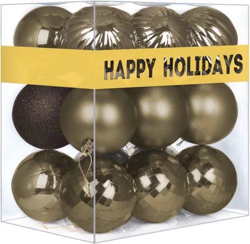 Miniatura 50 de Bolas de Navidad Grandes de 3.2" en Azul Bebé - Adornos para Árbol de Navidad, Bolas Colgantes Inastillables para Cumpleaños, Halloween, Boda