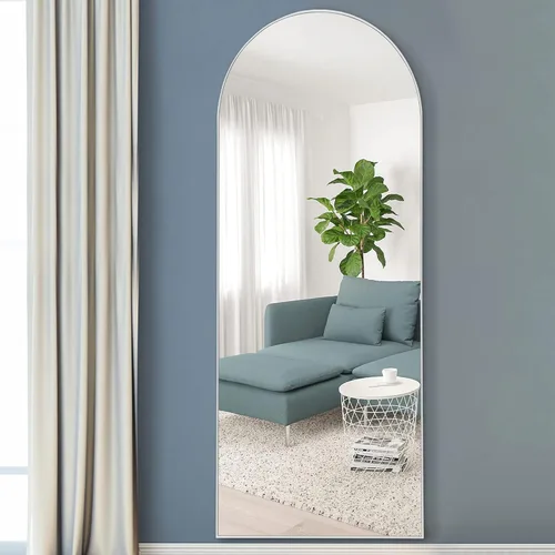 Miniatura 25 de KIAYACI - Espejo para pared de cuerpo completo, espejo para dormitorio o vestidor, se puede colocar de pie, colgado o apoyado contra la pared