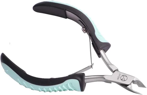 Miniatura 6 de IVON - Corta cutículas, pinza profesional antideslizante de acero inoxidable Verde