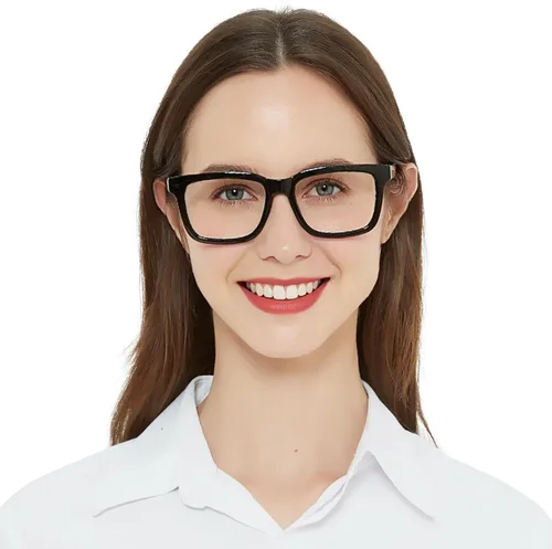 Gafas de lectura grandes para mujer, diseño cuadrado grueso de moda, bisagra de resorte 1.0 1.25 1.5 1.75 2.0 a 4.0 5.0 6.0