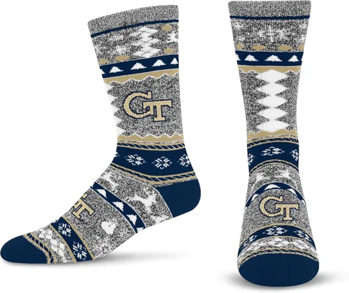 Miniatura 28 de For Bare Feet Ugly Holiday Sweater Crew Sock NCAA