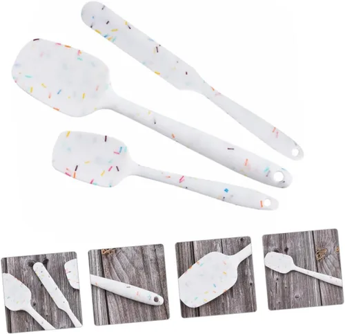 Miniatura 6 de ARTIBETTER Herramienta de silicona para hornear, espátulas resistentes al calor para cocina, raspar y mezclar, utensilios antiadherentes flexibles