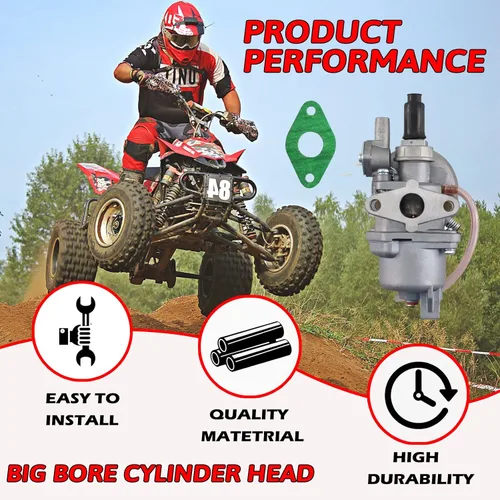 Miniatura 4 de Junta de carburador de 47cc 49cc 2 tiempos MTA1 MTA2 Mini Kids Pit Pocket Quad Dirt Bike ATV Racing Super Bike Parts