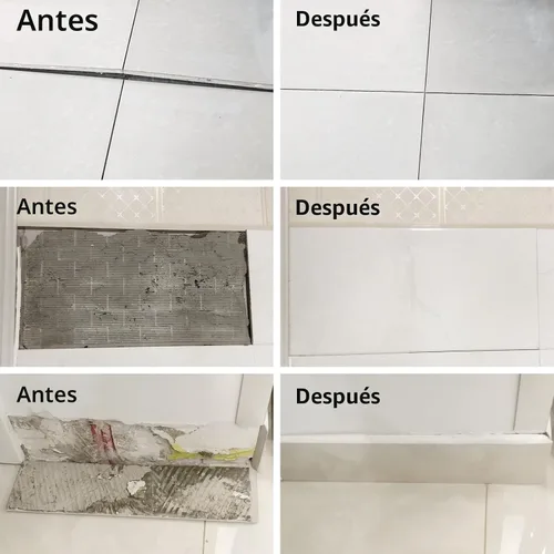 Miniatura 4 de Globalcom Adhesivo para construcción resistente, adhesivo para pisos de baldosas, piedra, mármol, granito y madera, para rellenar huecos e