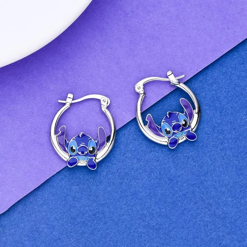 Miniatura 2 de Pendientes de puntada para niñas, regalos de puntada Ohana Means, aretes de aro para familia, joyería de puntada, regalo de cumpleaños para hija