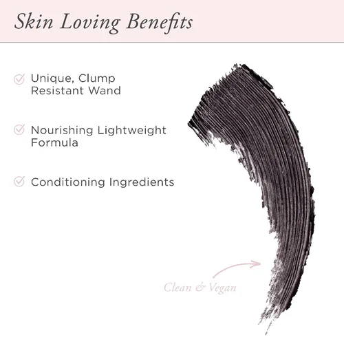 Miniatura 2 de PÜR MINERALS Máscara de pestañas Big Look en negro, pestañas voluminizadoras y alargadoras para pestañas más largas, más completas y suaves, sin