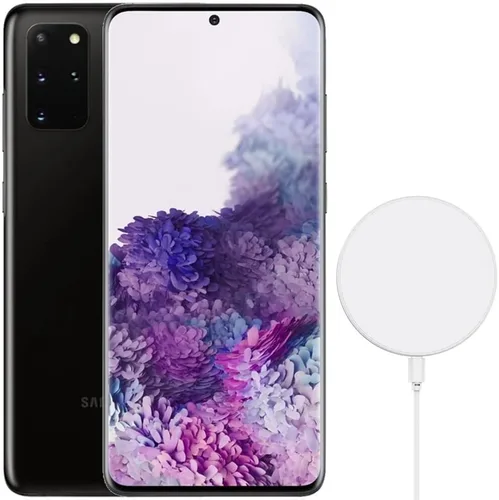SAMSUNG Galaxy S20+ 5G (128GB, 12GB) 6.7 pulgadas 120Hz AMOLED, Snapdragon 865, IP68 resistente al agua, modelo estadounidense totalmente Negro