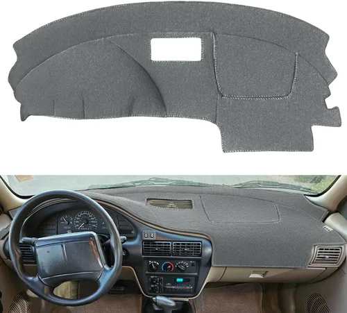Miniatura 7 de Cubierta de tablero de salpicadero, alfombrilla de ajuste personalizado para Chevy Chevrolet Cavalier 1995-2005 (negro) Y46