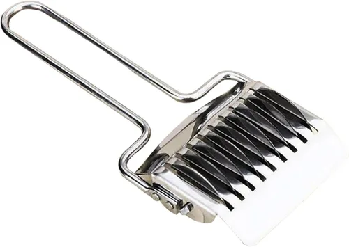 Cortador de fideos para pasta, máquina manual de espaguetis de pasta de acero inoxidable, cortador de masa para fideos caseros, rodillo de celosía,