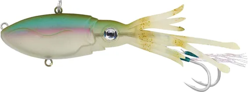 Miniatura 55 de Nomad Design Señuelo de pesca vibratorio patentado original de Squidtrex – Señuelo de plástico suave TPE con aroma añadido para agua salada con Cali