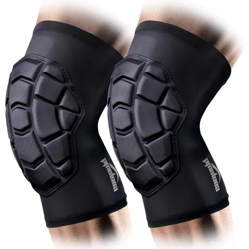 Miniatura 6 de COOLOMG Rodilleras protectoras para lucha libre, baloncesto, fútbol, voleibol, jóvenes, niños y adultos, rodilleras de compresión, color blanco