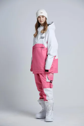 Miniatura 11 de RIUIYELE Traje de esquí para mujer, chaqueta y pantalones de snowboard para deportes al aire libre, traje de nieve con aislamiento impermeable
