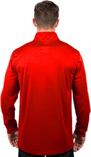 Miniatura 3 de Ultra Game Camiseta oficial de la NBA de manga larga con cremallera corta para hombre Color del