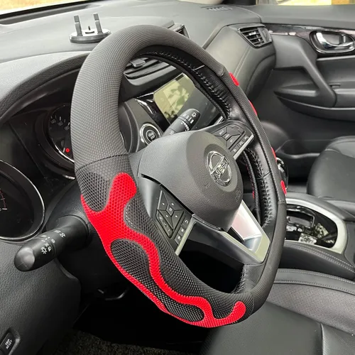 Miniatura 20 de PINCTROT Comfy Grip - Funda para volante, diseño antideslizante, universal de 14.5-15 pulgadas (blanco silicona)