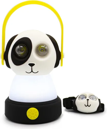 Equipo para exteriores Linterna LED para acampar y juego de lámpara frontal para niños, FANT.LUX luz nocturna alimentada por batería para