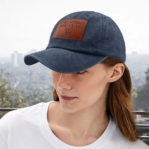 Miniatura 12 de Philysonic Funny Hat I Like Whisky and Cigars and Maybe 3 People Sombreros para Hombres Gorras de Béisbol Gorras Ajustables
