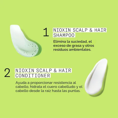 Miniatura 11 de Nioxin Shampoo & Conditioner Liter Duo Sets Prepacks with Pumps Included Systems 1-4 For Natural, Colored, & Damaged Hair with Light to