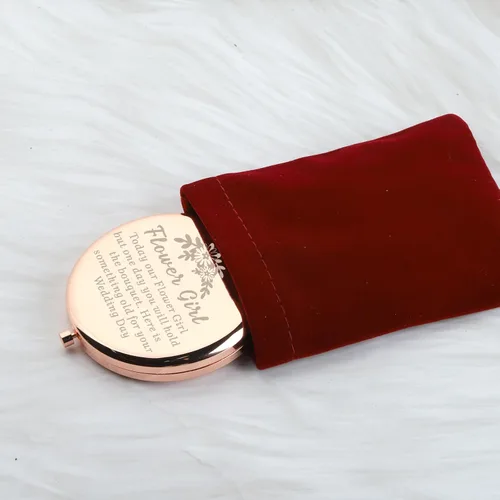 Miniatura 6 de WUSUANED Flores Niña Maquillaje Espejo Propuesta Regalos Boda Fiesta Regalos Dama de honor Espejo Madre de la Novia Regalo