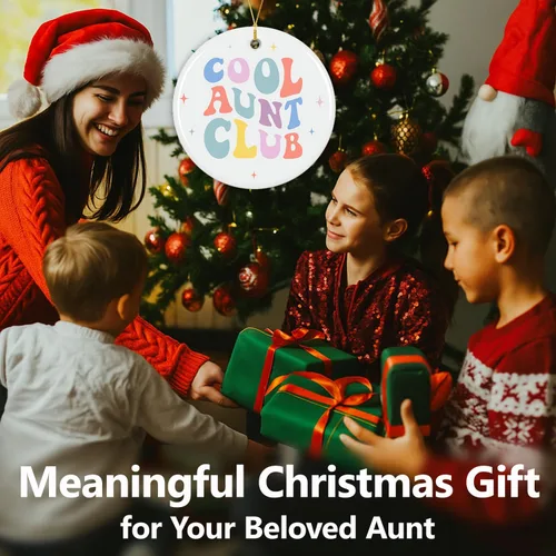 Miniatura 6 de NewEleven Regalos para tía de sobrina, sobrino para tía, hermana - Anuncio de tía, ascendida a tía, mejor regalo de tías de la historia - Adorno