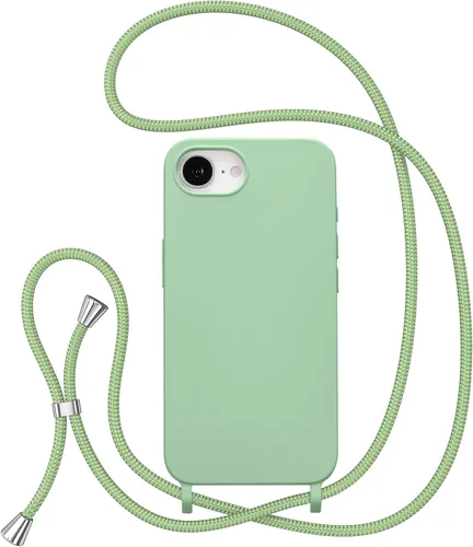 Miniatura 53 de ZTOFERA Funda Crossbody para iPhone 15 Pro con Correa de Cordón Ajustable, Funda Suave de Silicona Líquida para iPhone 15 Pro 6.1 pulgadas - Rosa