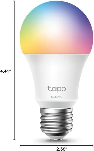 Miniatura 9 de Tapo TP-Link - Bombillas inteligentes, 16M colores RGBW, regulables, configuración sin frustraciones de Alexa, A19, equivalente a 60W, CRI>90 de 800