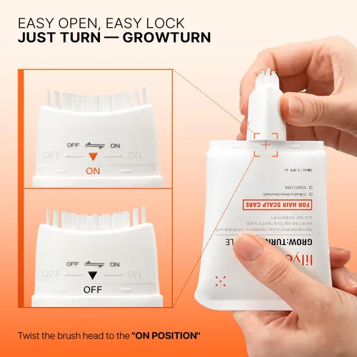 Miniatura 6 de lilyeve GROWTURN - Suero para el crecimiento del cabello con cepillo integrado, exosomas derivados de hojas de corazón para revitalizar, cuidado