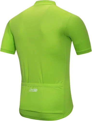 Miniatura 2 de bpbtti - Camiseta de ciclismo de manga corta para hombre, camiseta de ciclismo MTB con media cremallera frontal y 3 bolsillos posteriores